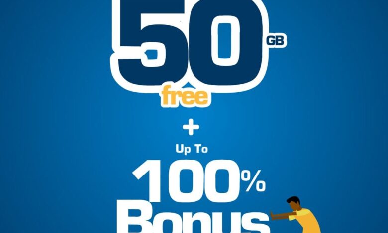 Get 50gb free data plus up to 100% bonus data when you join surfline now!