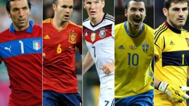 Top 10 legends playing their last major tournament in euro’16