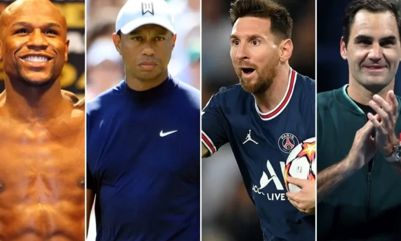 Top 10 richest sportsmen: mayweather, messi, ronaldo, federer, woods