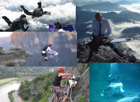 Extreme ironing