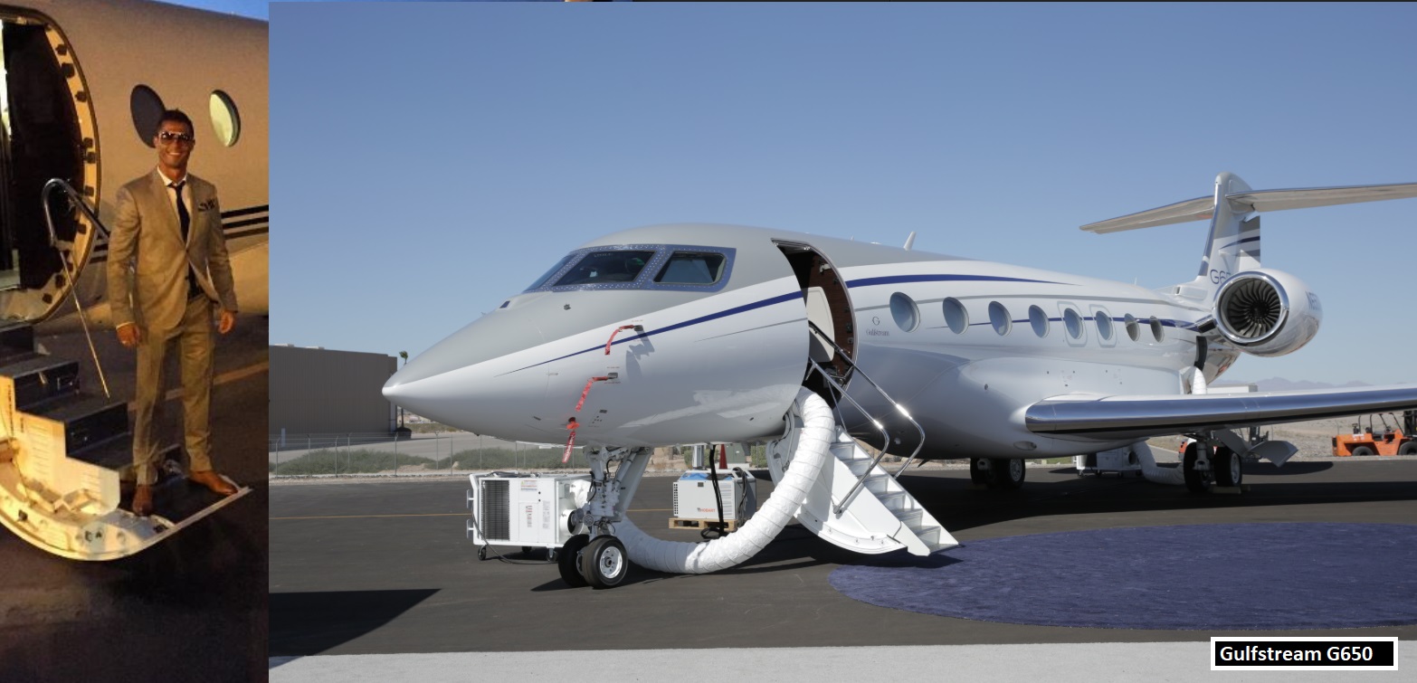 Ronaldo owns private g650 cost $65 million