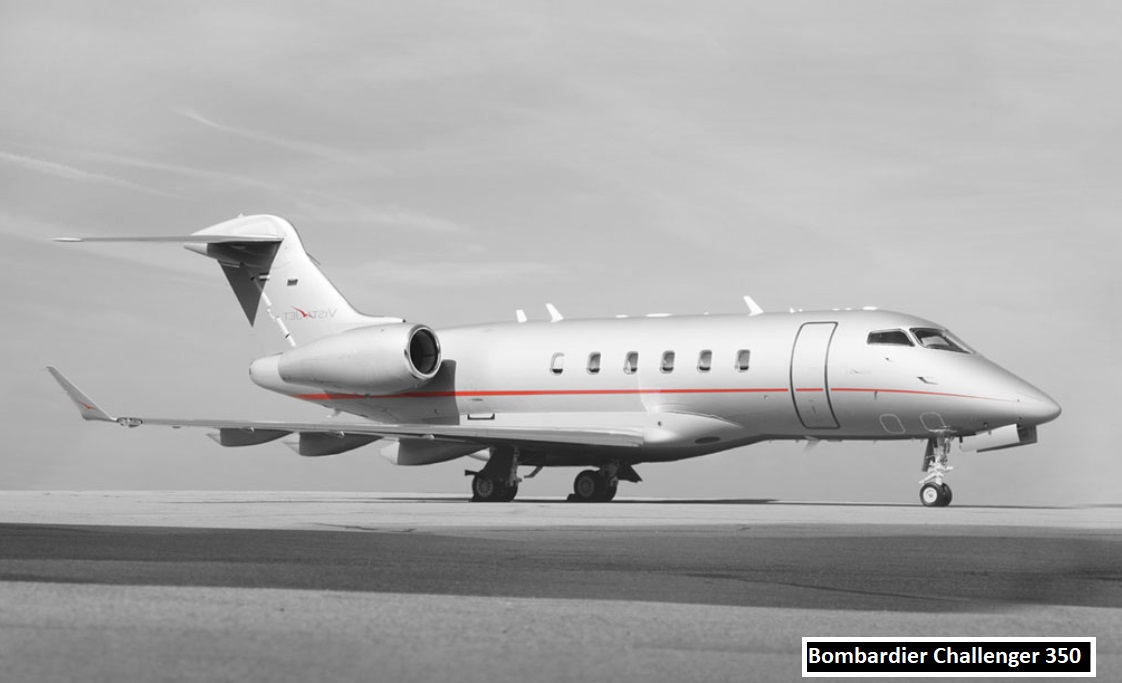Beckham owns challenger 350 private jet