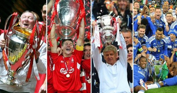 English teams with most major trophies titles