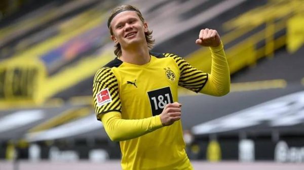 Erling haaland scored 27 goals in 28 appearances for borussia dortmund this season