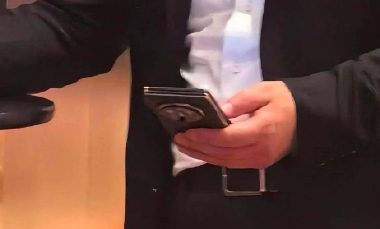 Huaweis triple fold smartphone spotted in live new photos
