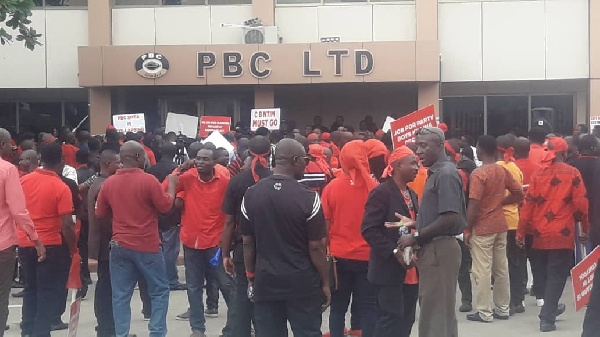 Pbc workers protest over unpaid salaries demand govt intervention