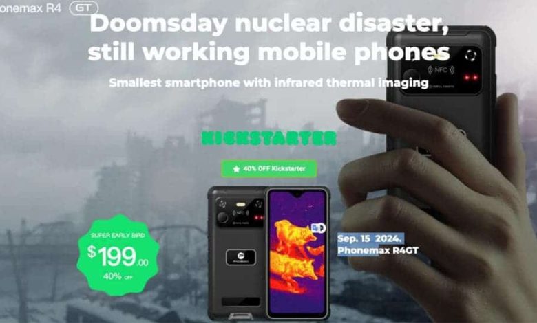 Phonemax r4gt the worlds smallest rugged smartphone with thermal imaging